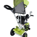 Tricycle with Light, Foldable Canopy and 360 Degree Seat Rotating