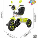 Melody Lite Trike Tricycle with Light and Music - Neon Green