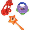 Baby Rattles Toy Multicolour - 3 Pieces PVC PACK