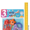 Baby Rattles Toy Multicolour - 3 Pieces PVC PACK
