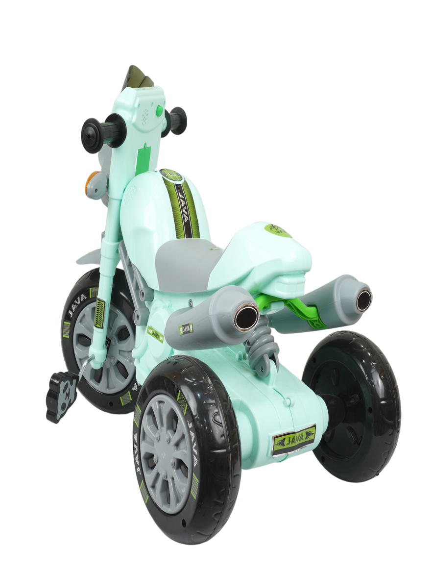 KIDS HARLEY TRICYCLE WITH LIGHT MUSIC GREEN - Main Image
