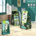 Adjustable Standing Easel Board Double Sided /Magnetic Kids Art Easel With Book Shelf