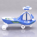 Musical Baby Swing Car With Teddy Face (Blue)
