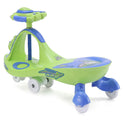 Musical Baby Swing Car With Teddy Face (Green)