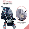 Firstcrawl Baby Stroller With Mosquito Net & Reversible Handle - Sunshine Blue