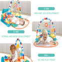 BABY ACTIVITY PLAY GYM MAT WITH PIANO