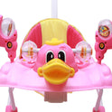 Height Adjustable Musical Walker With Parental Handle (BJ 305-H PINK)