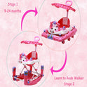 Musical Rocker Walker With Hood (BJ-302H PINK)