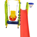 Happy Slide With Swing & Basketball (Multicolor)