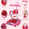 Musical Rocker Walker With Hood (BJ-302H PINK)