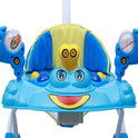 Height Adjustable Musical Walker With Parental Handle (BJ-303H BLUE)