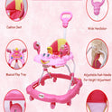 Height Adjustable Musical Walker With Parental Handle (BJ-303H PINK)