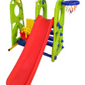 Happy Slide With Swing & Basketball (Multicolor)