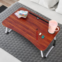 Kids Small Foldable Study Table Teak Natural - Brown