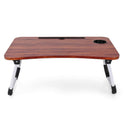 Kids Small Foldable Study Table Teak Natural - Brown