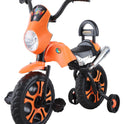 Tricycle Bullet 2 Wheels With Light And Music (BJ-5001 Orange)