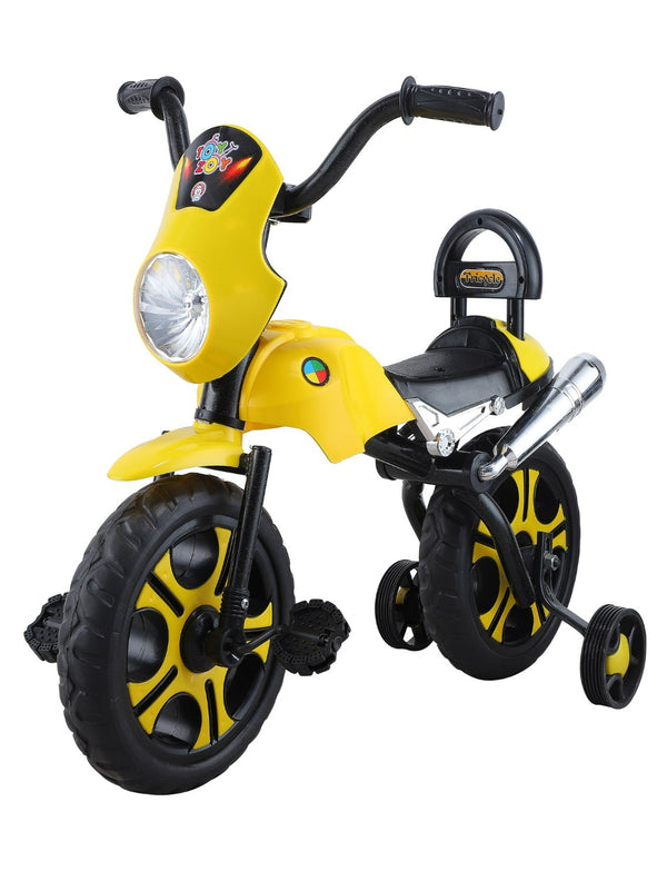 Tricycle Bullet 2 Wheels With Light And Music (BJ-5001 Yellow)