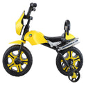 Tricycle Bullet 2 Wheels With Light And Music (BJ-5001 Yellow)