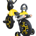Tricycle Bullet 2 Wheels With Light And Music (BJ-5001 Yellow)