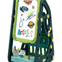Adjustable Standing Easel Board Double Sided /Magnetic Kids Art Easel With Book Shelf