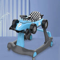 Multifunctional F1 Racing Car Musical Baby Walker (Blue)