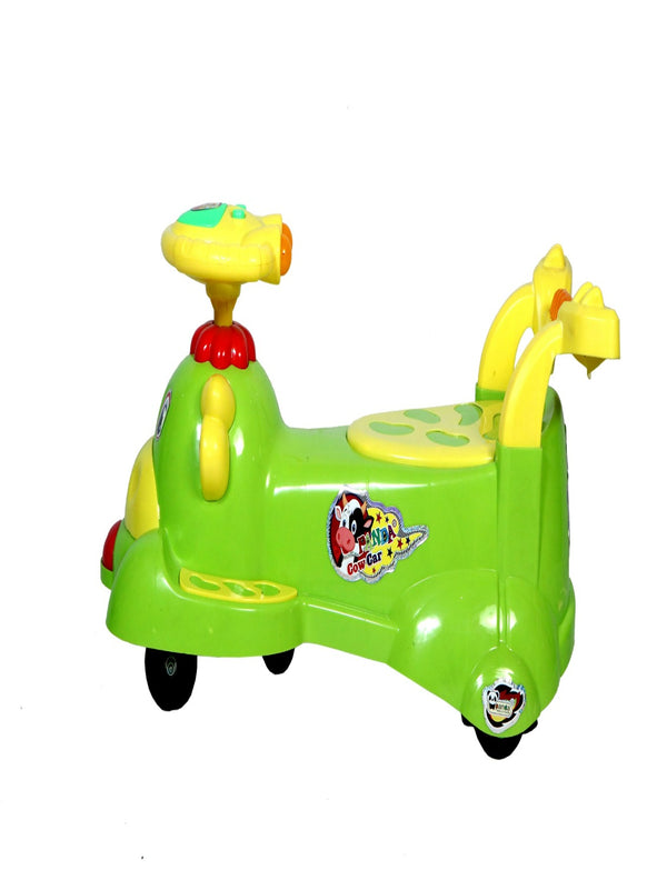 COW Swing Car With Light & Music - Green