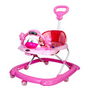 Musical Walker With Adjustable Height & Parental Handle - PINK