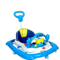 Musical Walker With Adjustable Height & Parental Handle - BLUE