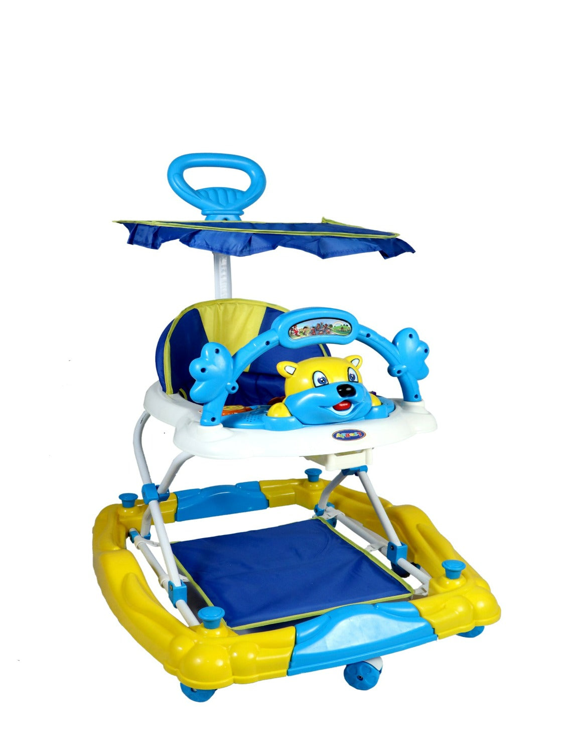 Cat Face Adjustable Rocker Walker With Light And Music – FirstCrawl