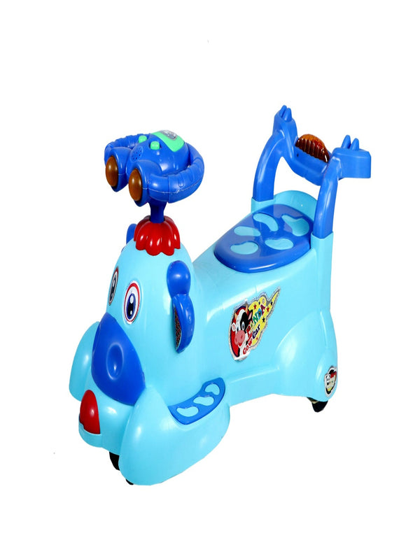 COW Swing Car With Light & Music - blue