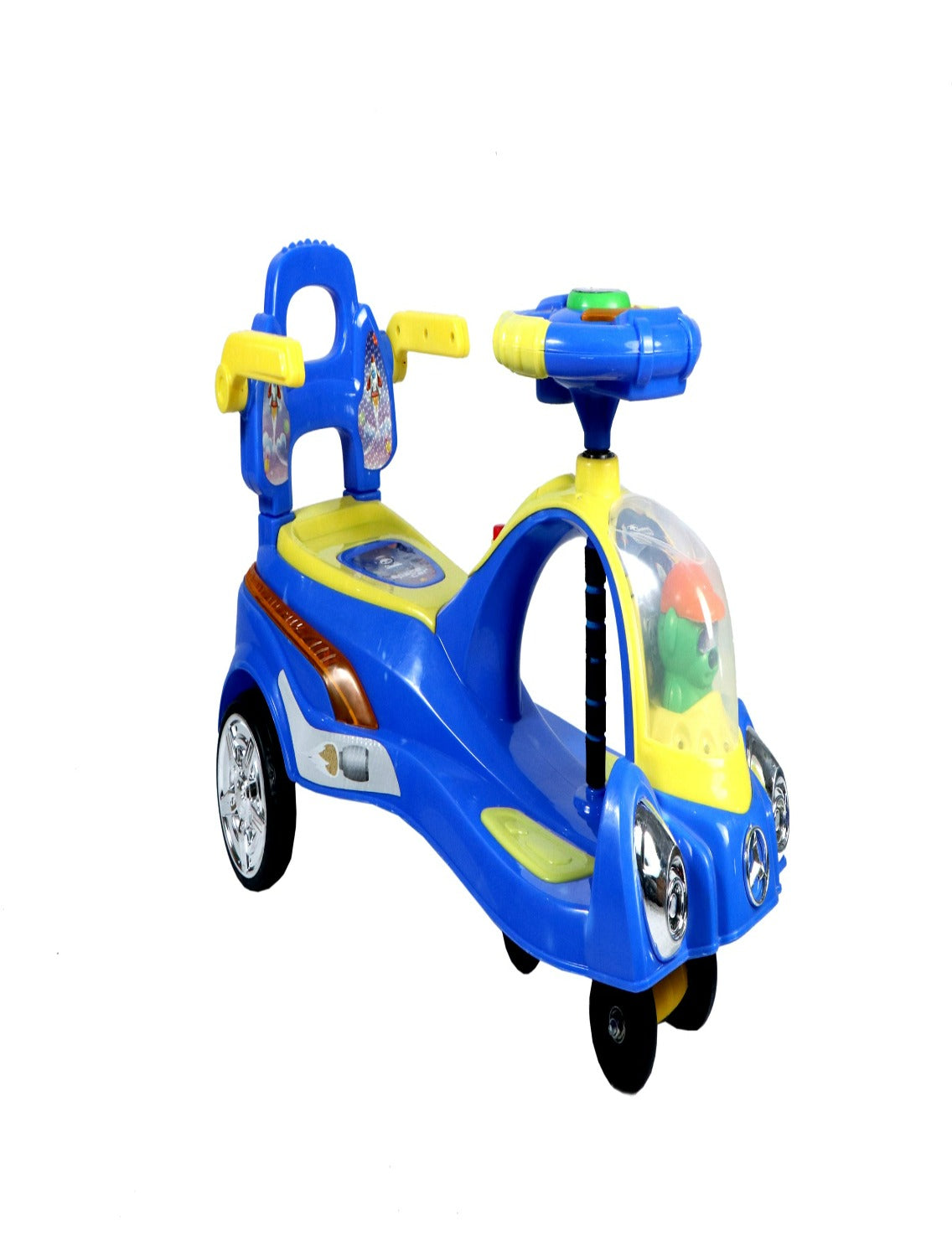SPACE Ride on Magic Swing Cars with LED Light & Music - Blue – FirstCrawl