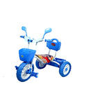 Musical Tricycle With Front & Rear Basket (Blue)