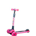 Kids Scooter with 4 Level Height Adjustment & LED Wheels - PINK