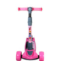 Kids Scooter with 4 Level Height Adjustment & LED Wheels - PINK
