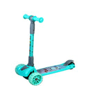 Kids Scooter with 4 Level Height Adjustment & LED Wheels - GREEN
