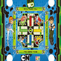 Ben 10 Carrom Board with Ludo Game