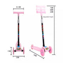 Trendy Skate Scooter With Foldable Handle - GREEN