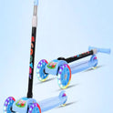 Trendy Skate Scooter With Foldable Handle - Blue