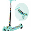 Trendy Skate Scooter With Foldable Handle - GREEN