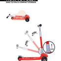 Kids Scooter with 4 Level Height Adjustment & LED Wheels - GREEN