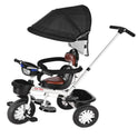 Musical Tricycle With Parental Handle & Canopy (BJ-573R-Black)