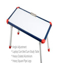 Foldable Portable Laptop Study Writing Bed, Writeable Whiteboard with Paper Holding Clip - 12*24