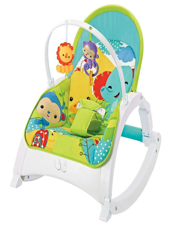 Rainforest Newborn-to-Toddler Portable Rocker. (Multicolor)