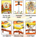 Bmw Musical Walker With Adjustable Height  (Orange)