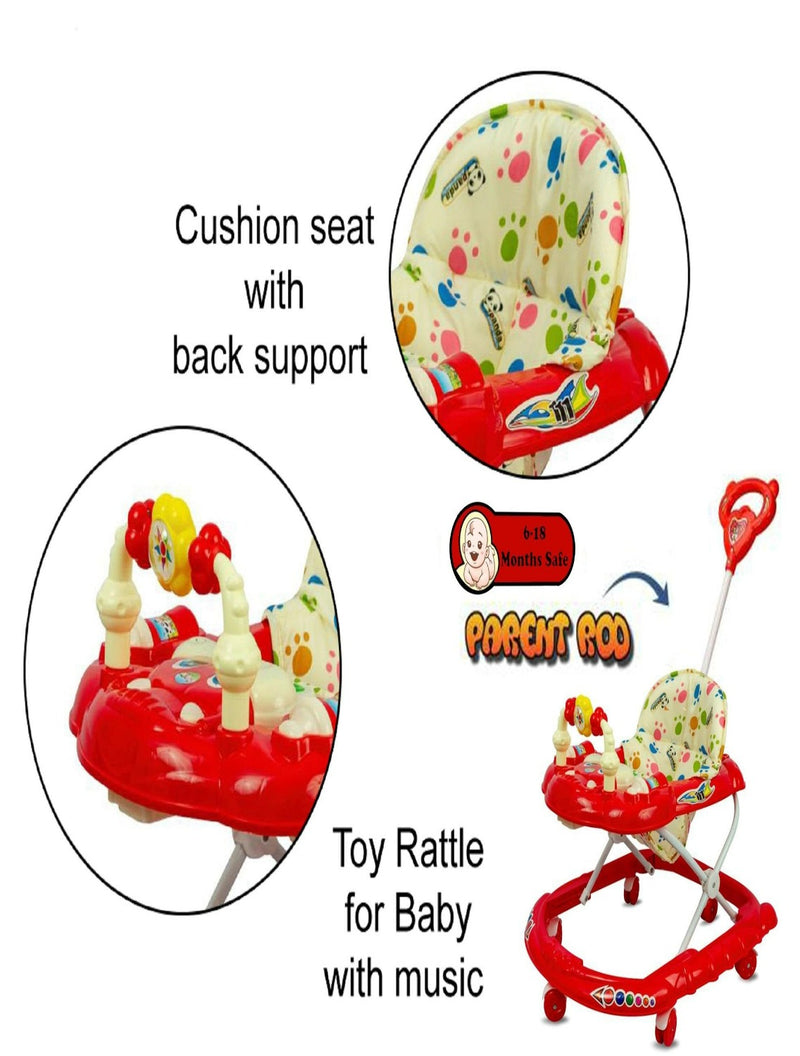 Baby walker with parent handle deals