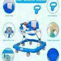 Height Adjustable Musical Walker With Parental Handle (BJ 301-H BLUE)
